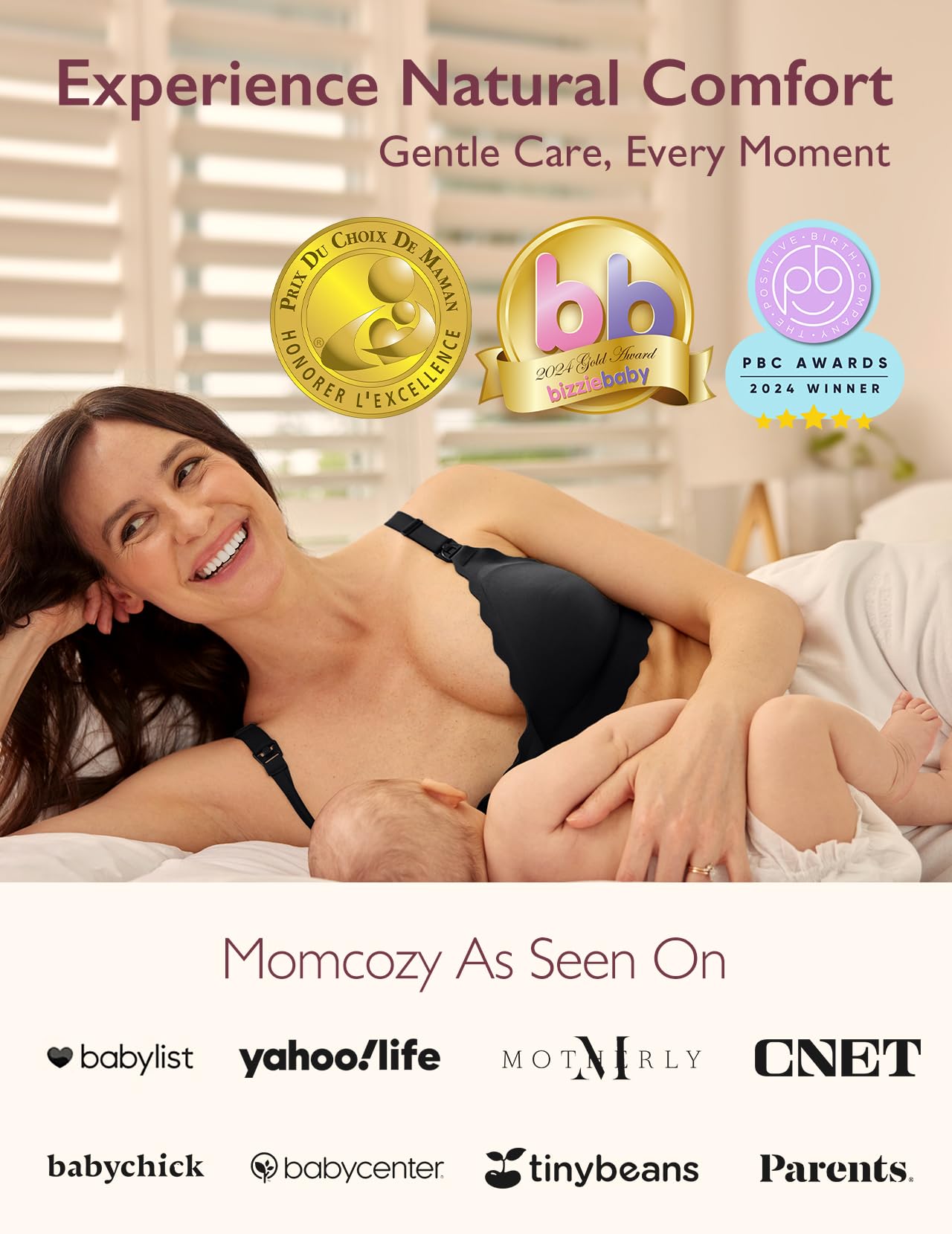 Momcozy Nursing Bras for Breastfeeding, Jelly Strip Support Maternity Bra