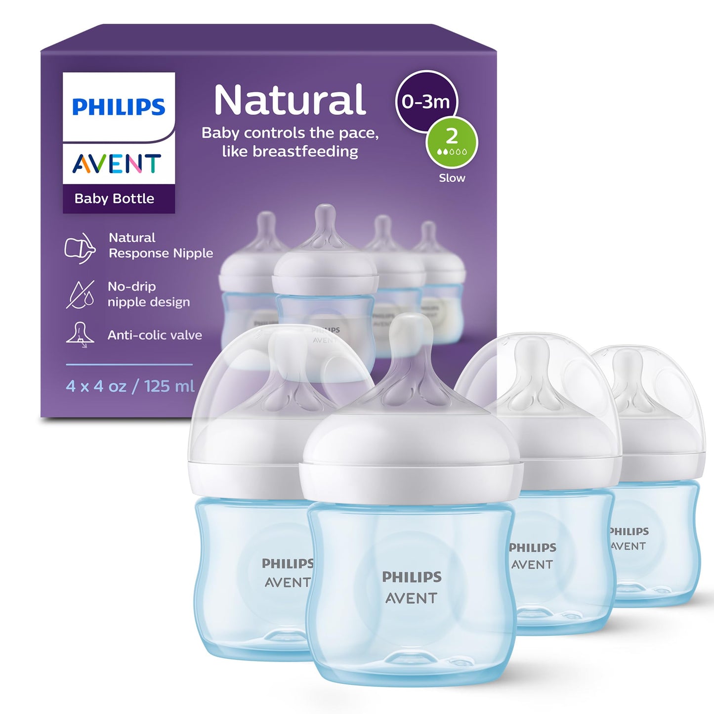 Philips AVENT Natural Baby Bottle with Natural Response Nipple