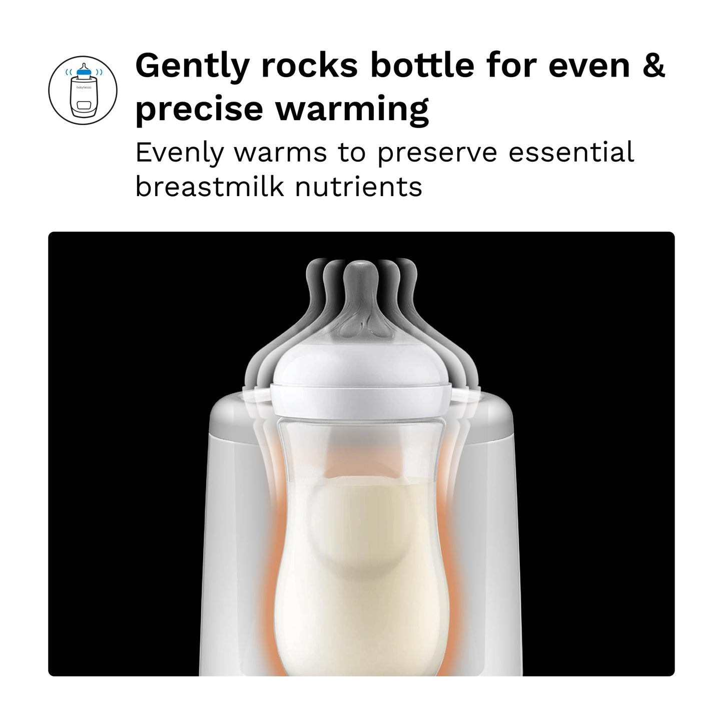 Baby Brezza AirSwirl Waterless Baby Bottle Warmer for Breastmilk + Formula