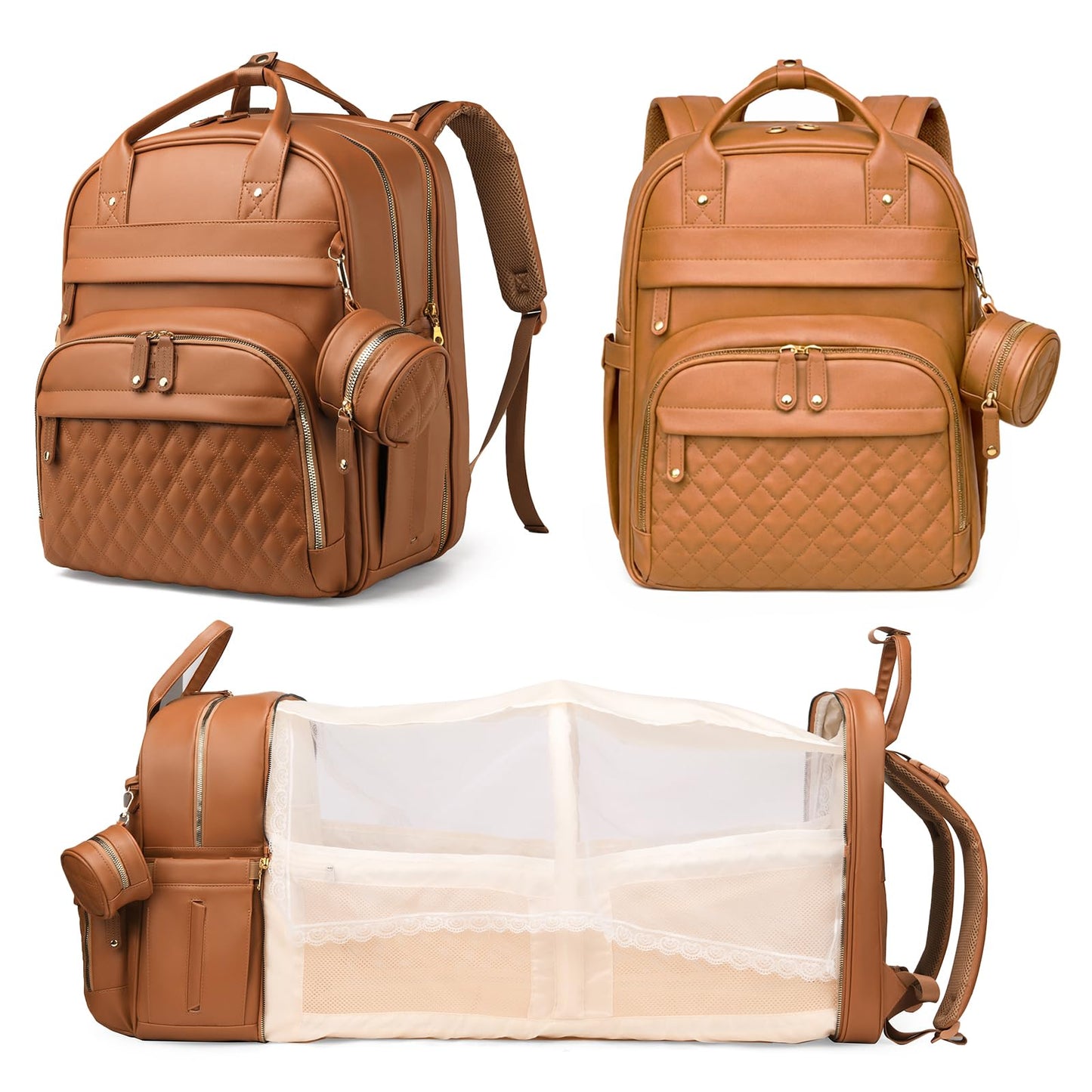Astro alan Baby Diaper Bags with Changing Station, Waterproof Diaper Bag Backpack for Moms Dads