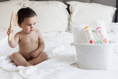 Earth Baby Bath Essential Kit, Hypoallergenic for Sensitive Skin, Natural and Organic, Pediatrician and Dermatologist Tested, Safe for Babies, Toddlers, and Kids