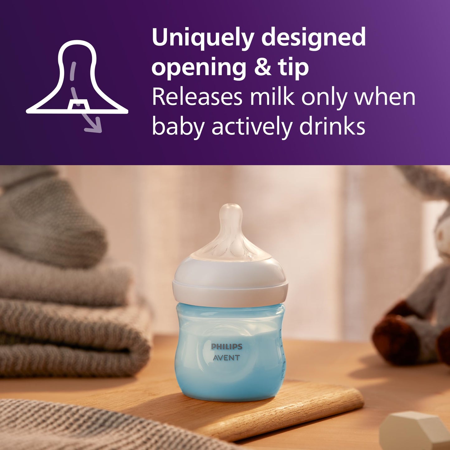 Philips AVENT Natural Baby Bottle with Natural Response Nipple
