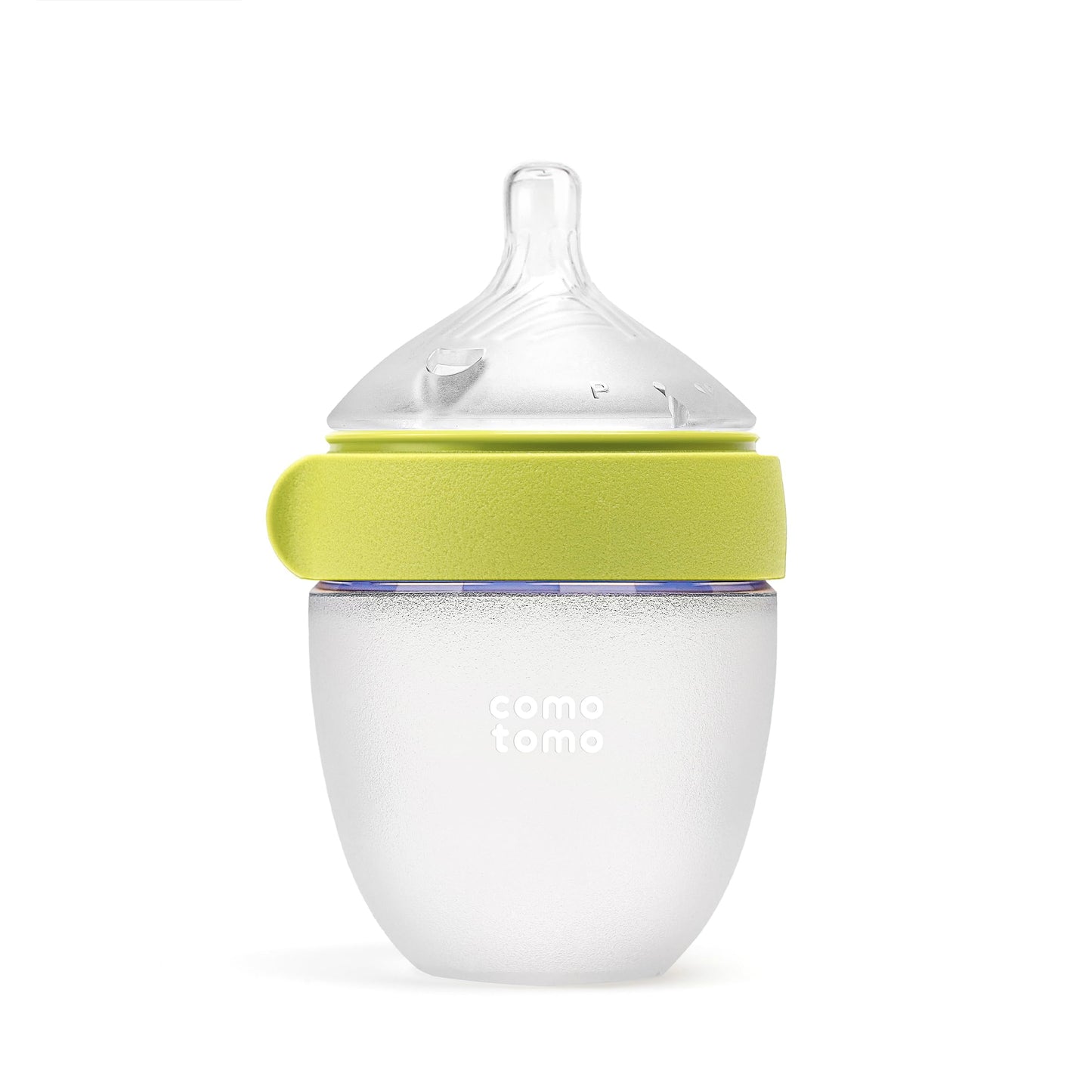 Comotomo Silicone Baby Bottle Gen 2 – 2026 Release (5oz) – True Slow-Flow Nipple for Newborn Feeding (0-3 Months) with Dual Anti Colic Vents for Breast to Bottle Transition