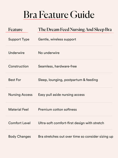 HATCH The Dream Feed Nursing & Sleep Bra