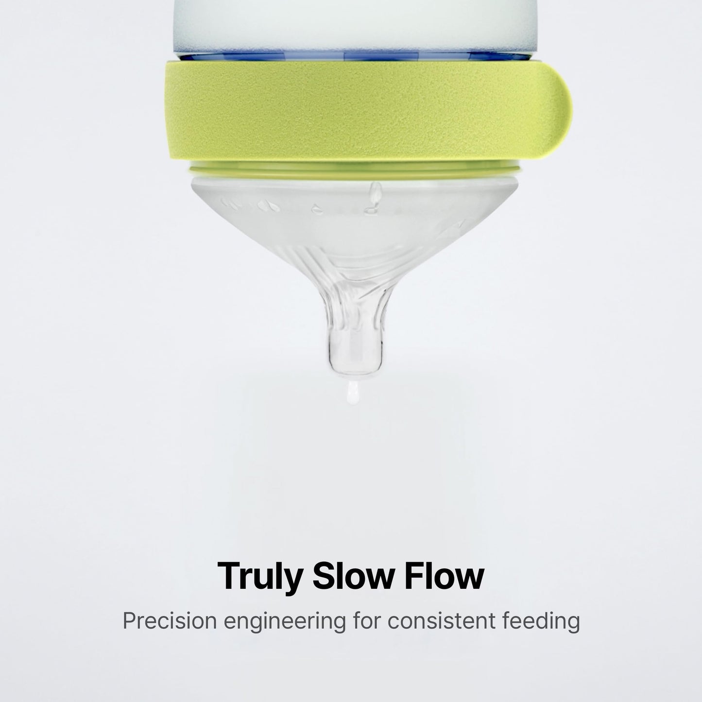Comotomo Silicone Baby Bottle Gen 2 – 2026 Release (5oz) – True Slow-Flow Nipple for Newborn Feeding (0-3 Months) with Dual Anti Colic Vents for Breast to Bottle Transition