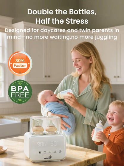 W3 Double Bottle Warmer for Baby
