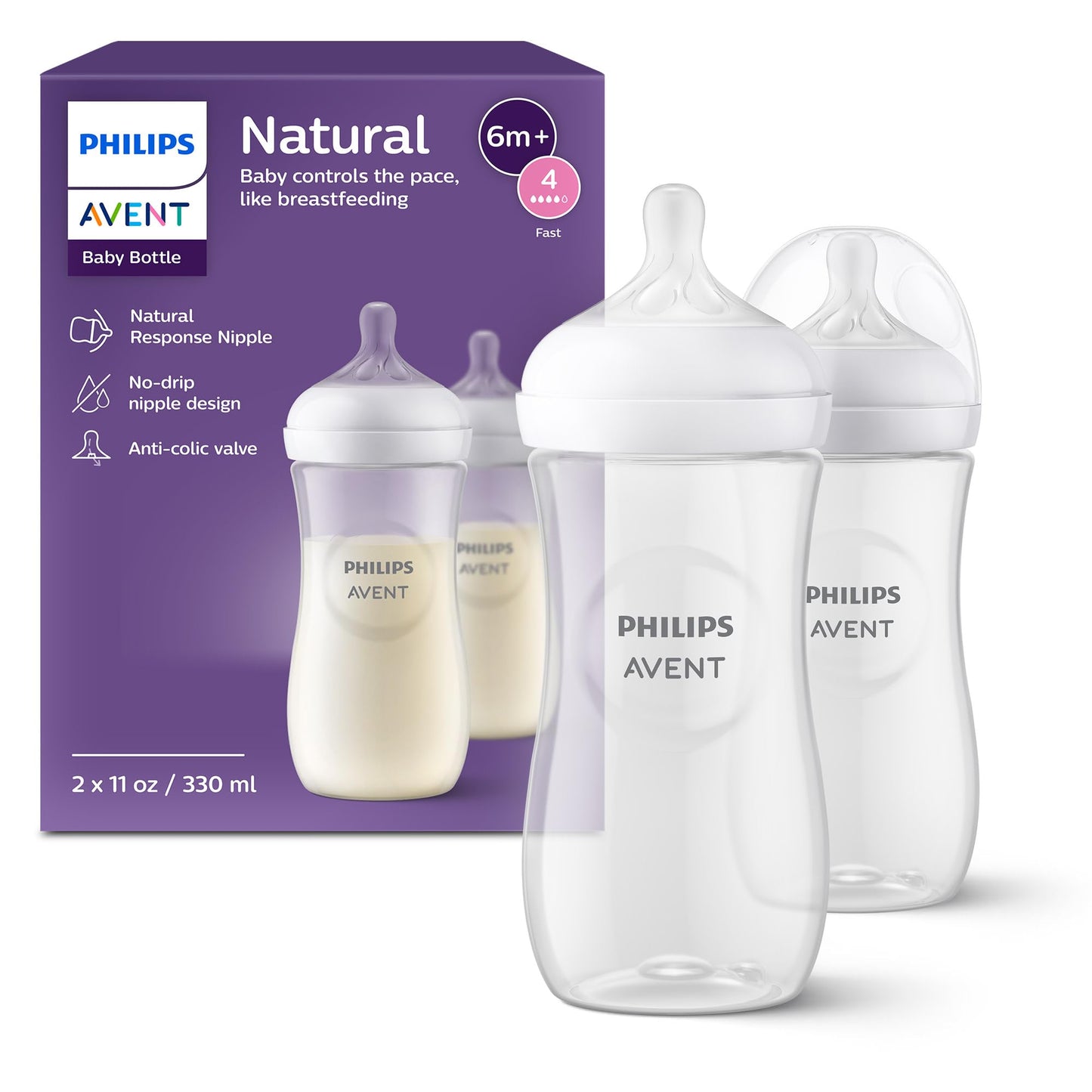 Philips AVENT Natural Baby Bottle with Natural Response Nipple