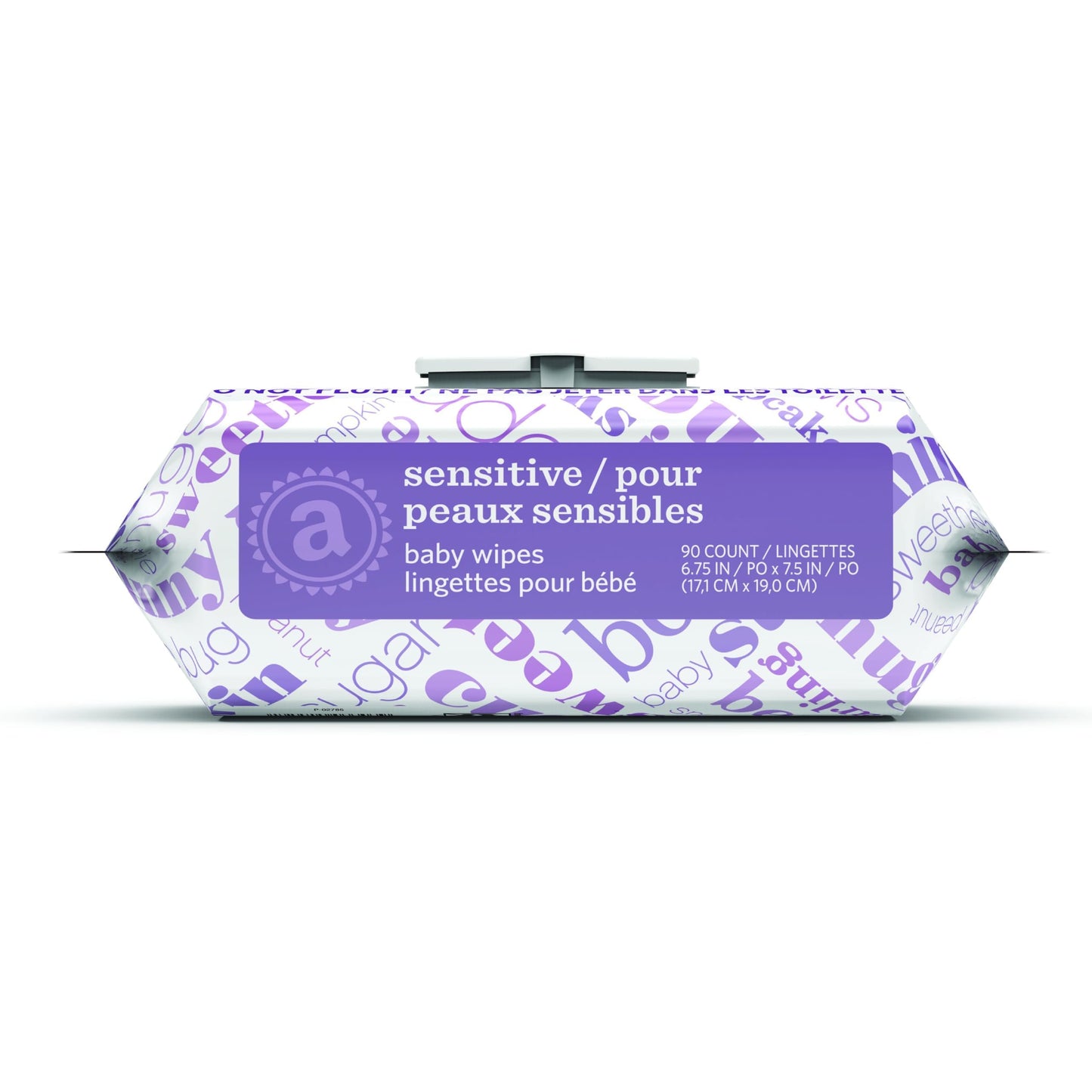 Amazon Elements Baby Wipes, Sensitive, Unscented, Cleans Gently,Flip-Top Packs