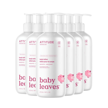 ATTITUDE Baby Lotion, EWG Verified Moisturizer, Dermatologically Tested Moisturizing Cream, Vegan, Unit