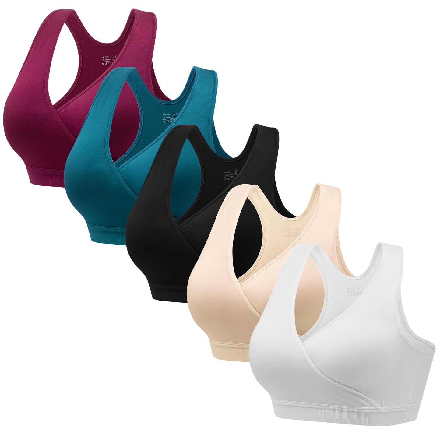 HBselect Maternity Nursing Sleep Bra for Breastfeeding Wireless Bralette