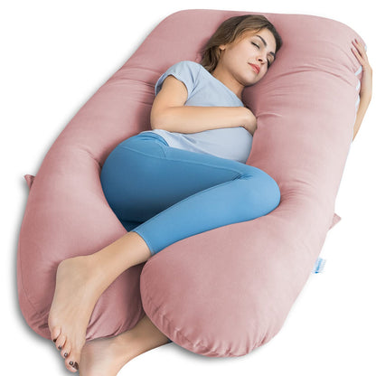 QUEEN ROSE Pregnancy Pillow, U Shaped Full Body Pillows for Sleeping Support, Maternity Pillow for Pregnant Women