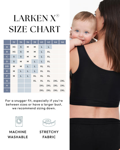 Larken Hands Free Pumping Bra for Breastfeeding | Breast Pump - Maternity Bras for Pregnancy, Pumping & Nursing Bra in One
