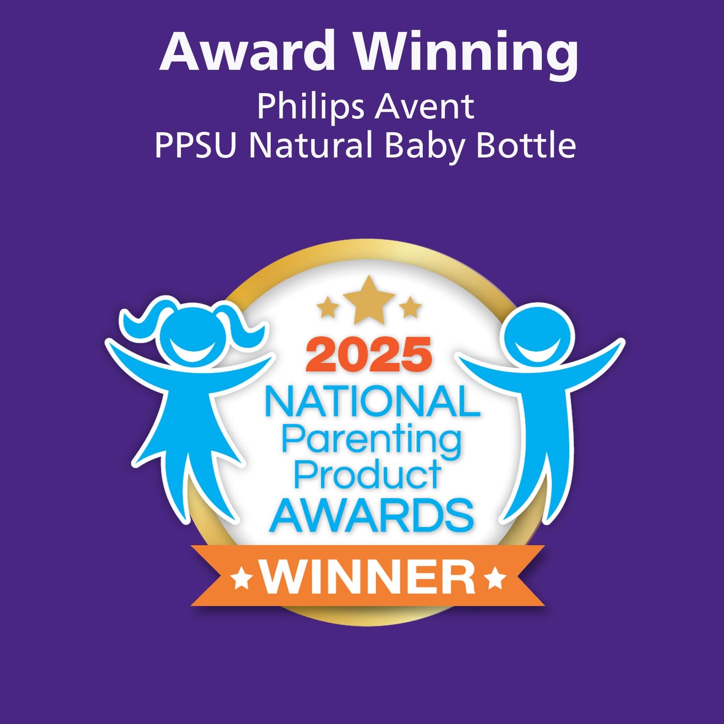 Philips Avent PPSU Natural Baby Bottles with Medium Flow Nipples (Flow 3)