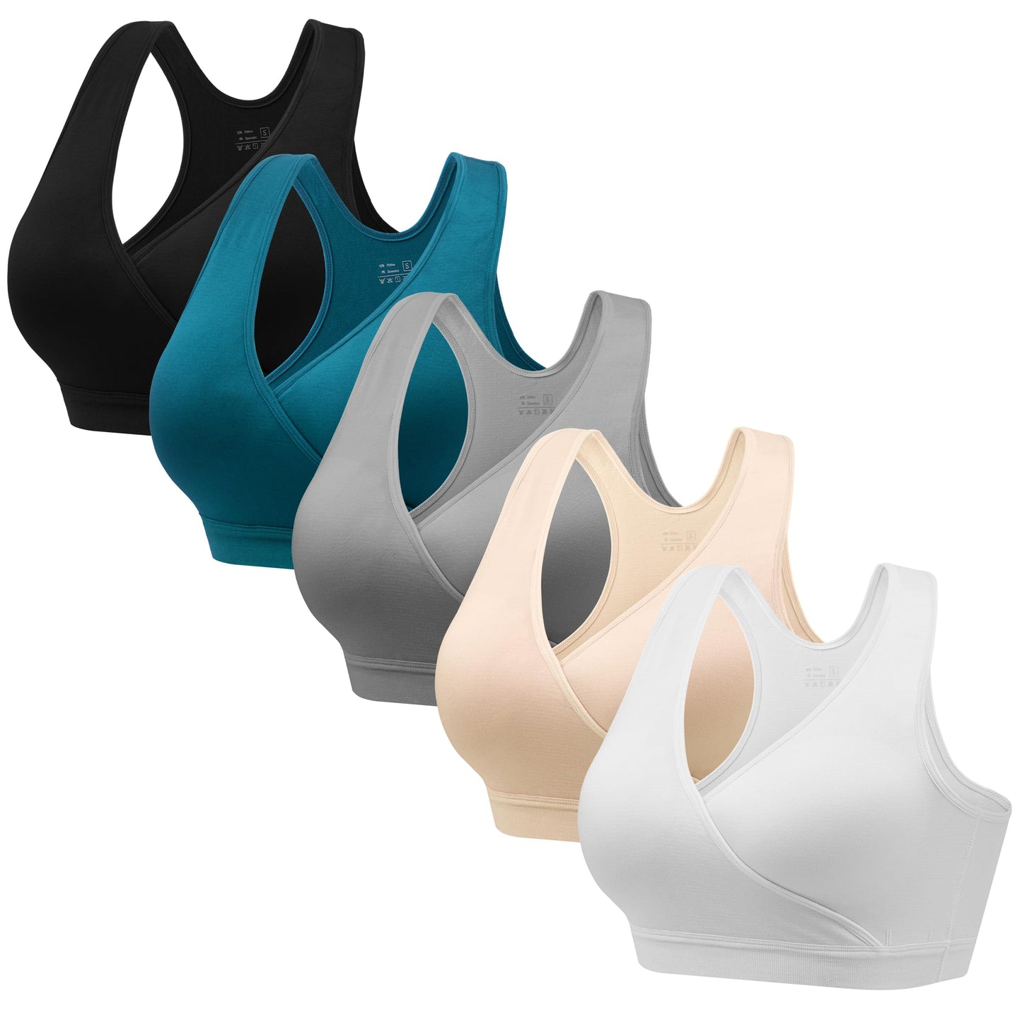 HBselect Maternity Nursing Sleep Bra for Breastfeeding Wireless Bralette
