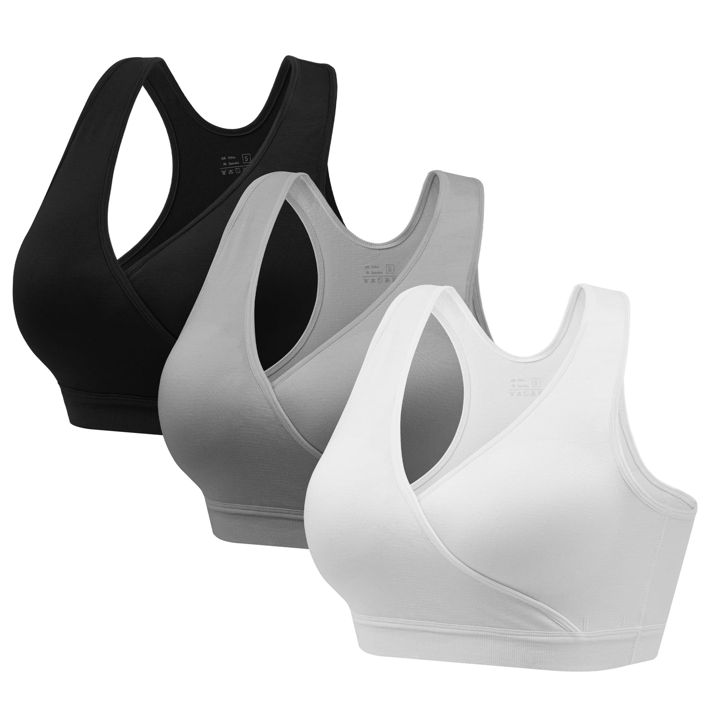 HBselect Maternity Nursing Sleep Bra for Breastfeeding Wireless Bralette