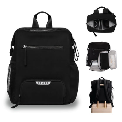 Colugo Neoprene Parent Diaper Backpack With Changing Pad & Pouches