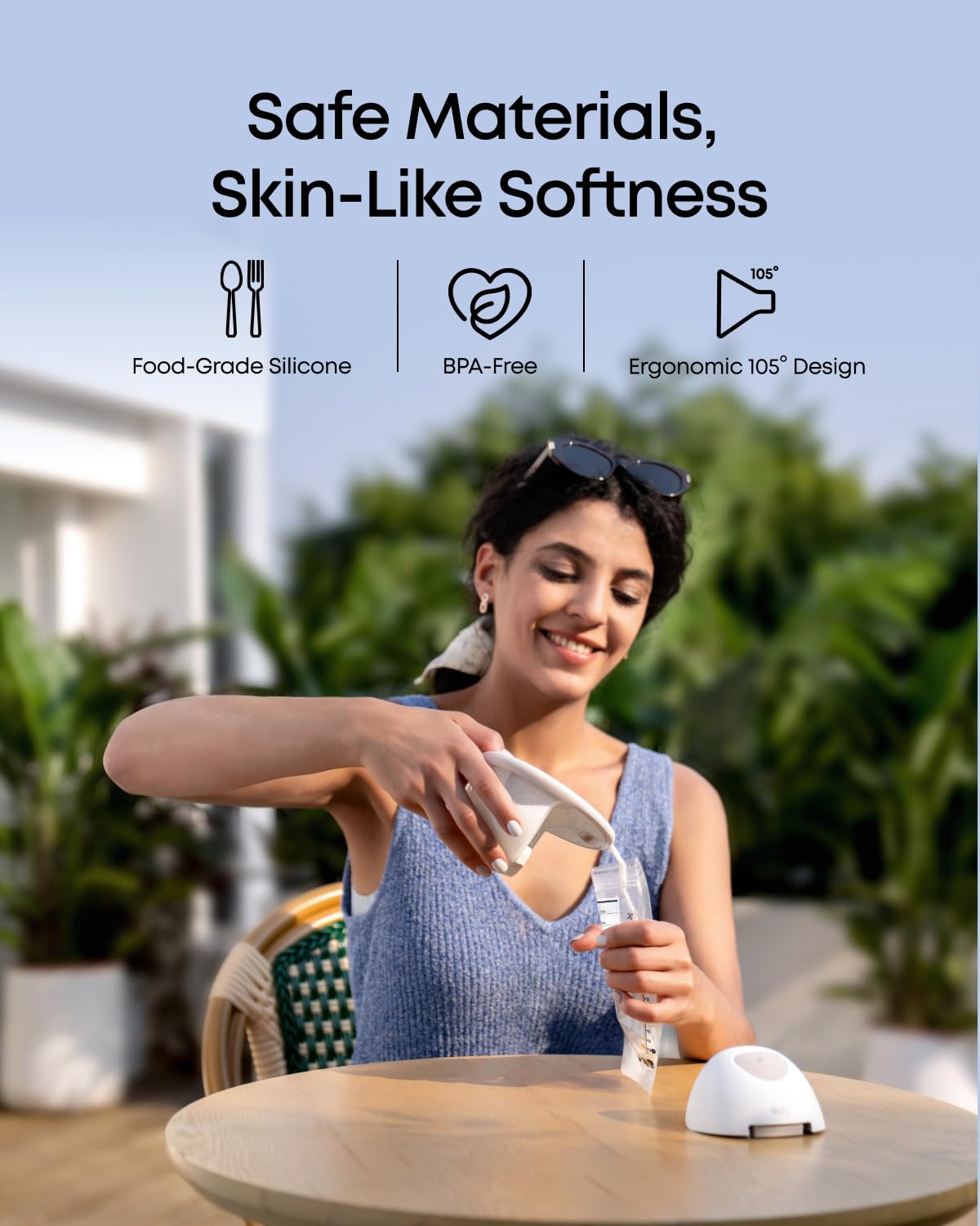 eufy Security Heated Wearable Breast Pump E20, Hands-Free, App Control