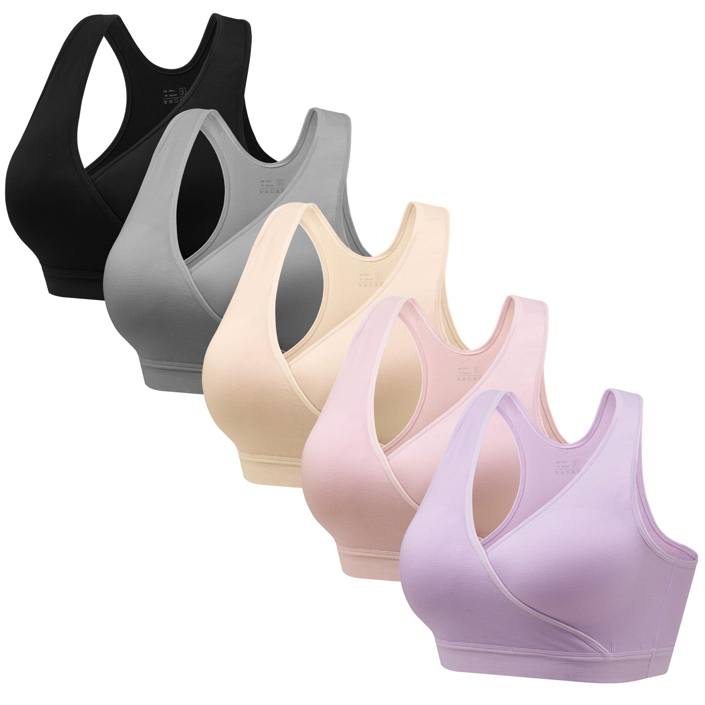 HBselect Maternity Nursing Sleep Bra for Breastfeeding Wireless Bralette
