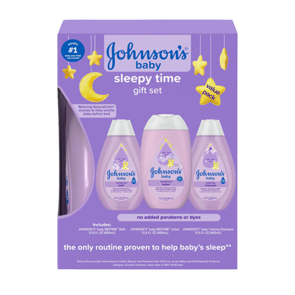 Johnson's Baby Sleepy Time Gift Set, 3 Items