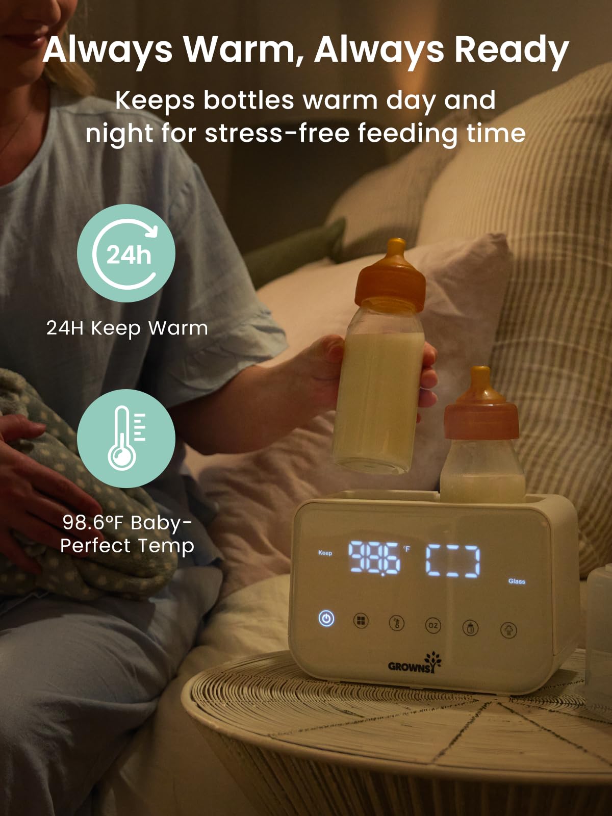 W3 Double Bottle Warmer for Baby