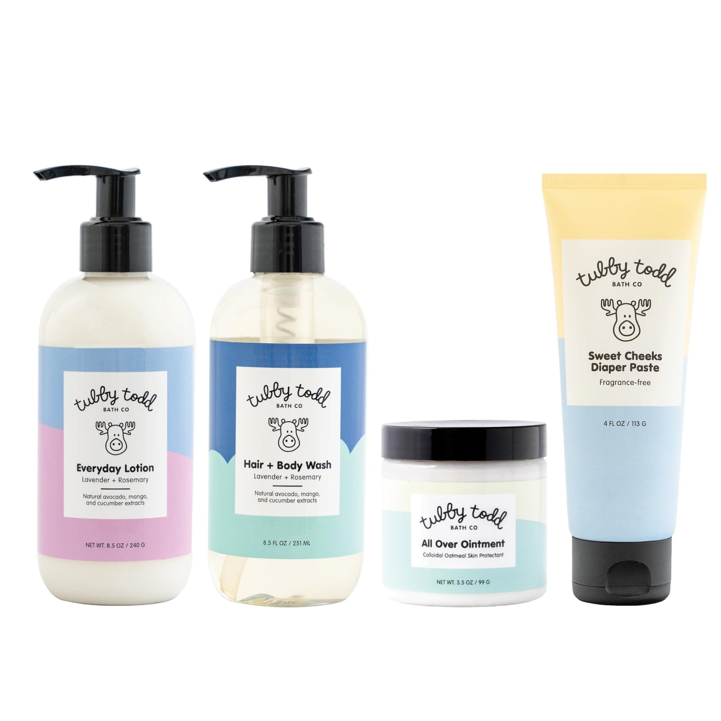 Tubby Todd Baby Bath and Skincare Kit, The Bundle Gift Set