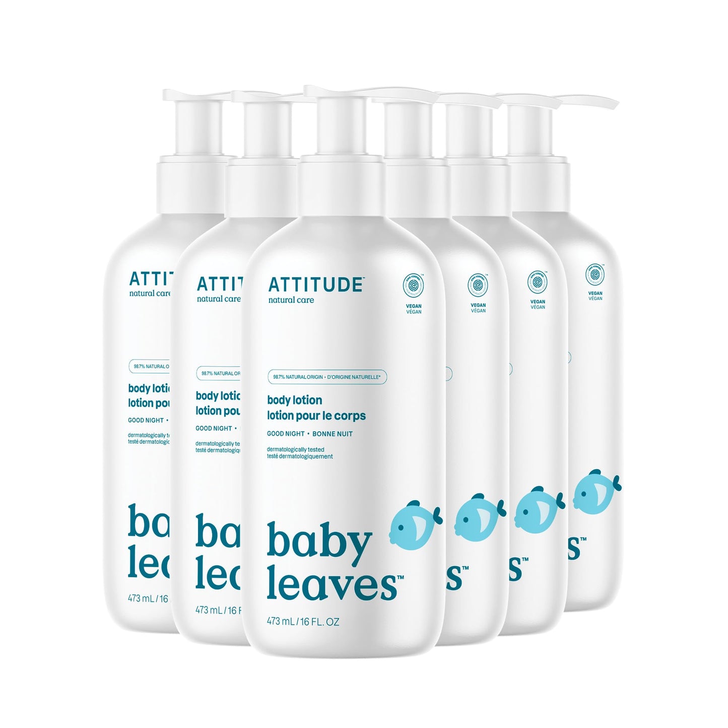 ATTITUDE Baby Lotion, EWG Verified Moisturizer, Dermatologically Tested Moisturizing Cream, Vegan, Unit