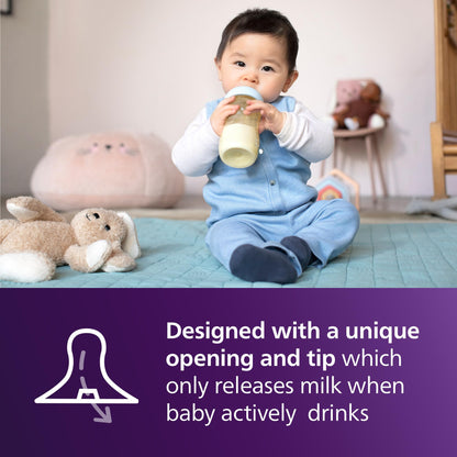Philips Avent PPSU Natural Baby Bottles with Medium Flow Nipples (Flow 3)