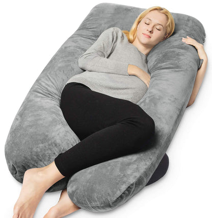 QUEEN ROSE Pregnancy Pillow, U Shaped Full Body Pillows for Sleeping Support, Maternity Pillow for Pregnant Women