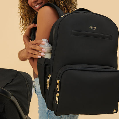 JuJuBe Classic Backpack - Large Diaper Bag with Changing Station, Travel Backpack – Gender-Neutral Baby Diaper Bag Backpack
