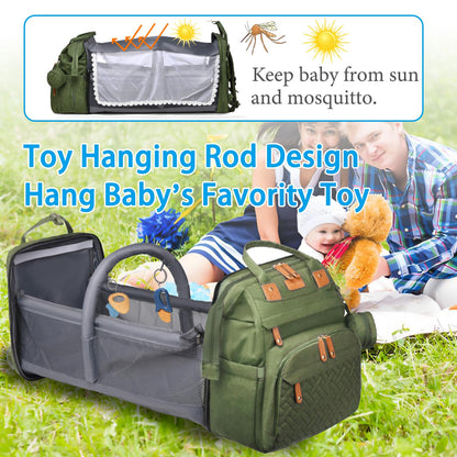 Jeryswet Diaper Bag with Changing Station, Diaper Bag Backpack