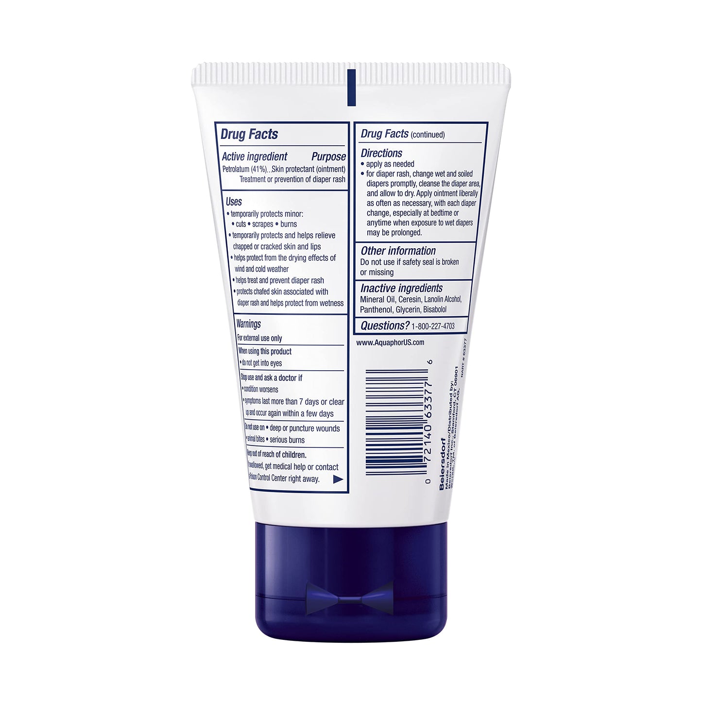Aquaphor Baby Healing Ointment Advanced Therapy Skin Protectant for Chapped or Dry Skin