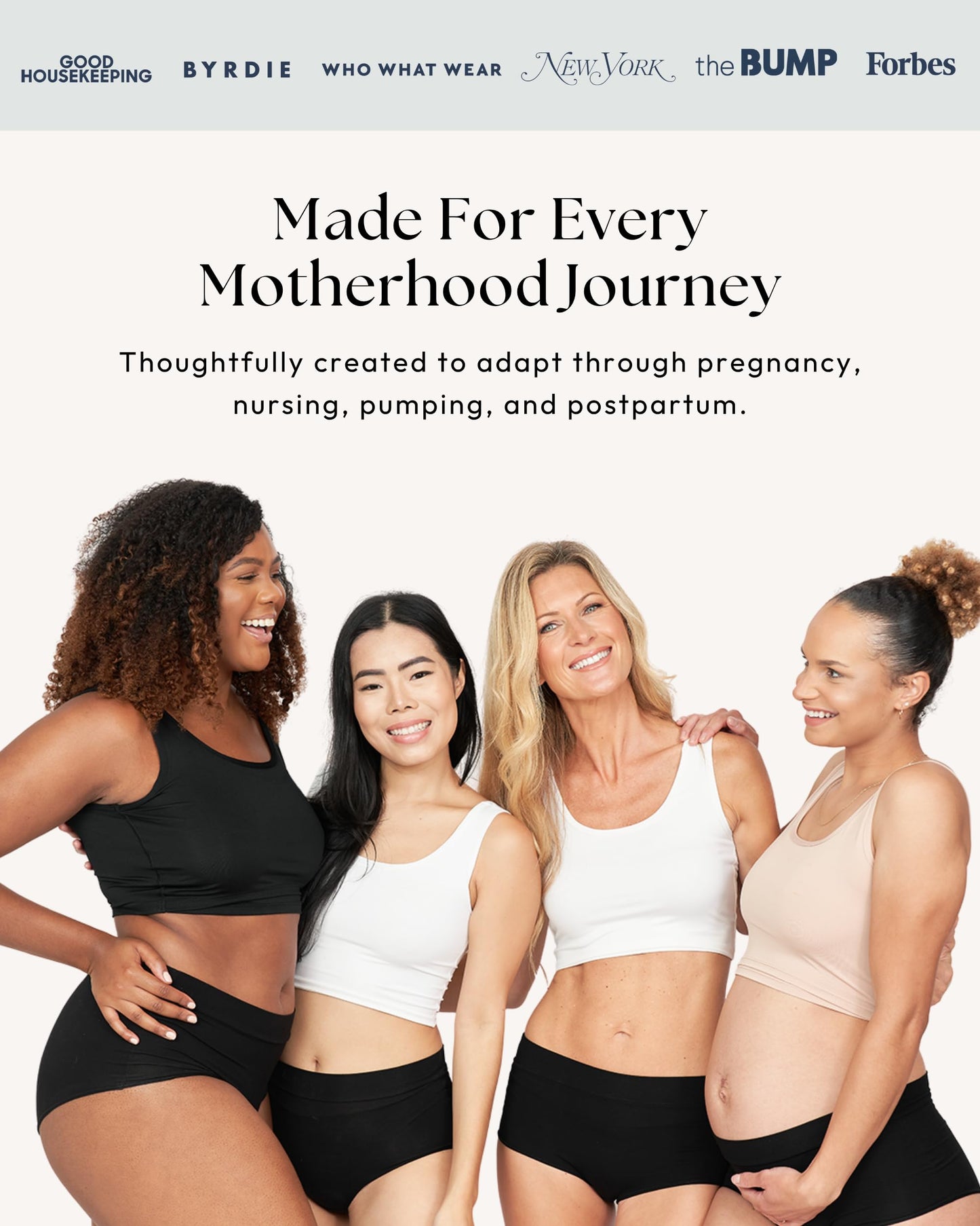Larken Hands Free Pumping Bra for Breastfeeding | Breast Pump - Maternity Bras for Pregnancy, Pumping & Nursing Bra in One