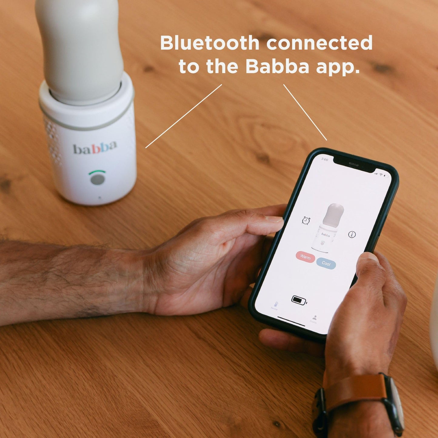 Babba Baby Bottle Cooler & Warmer for Night Feeds – Portable & App-Control