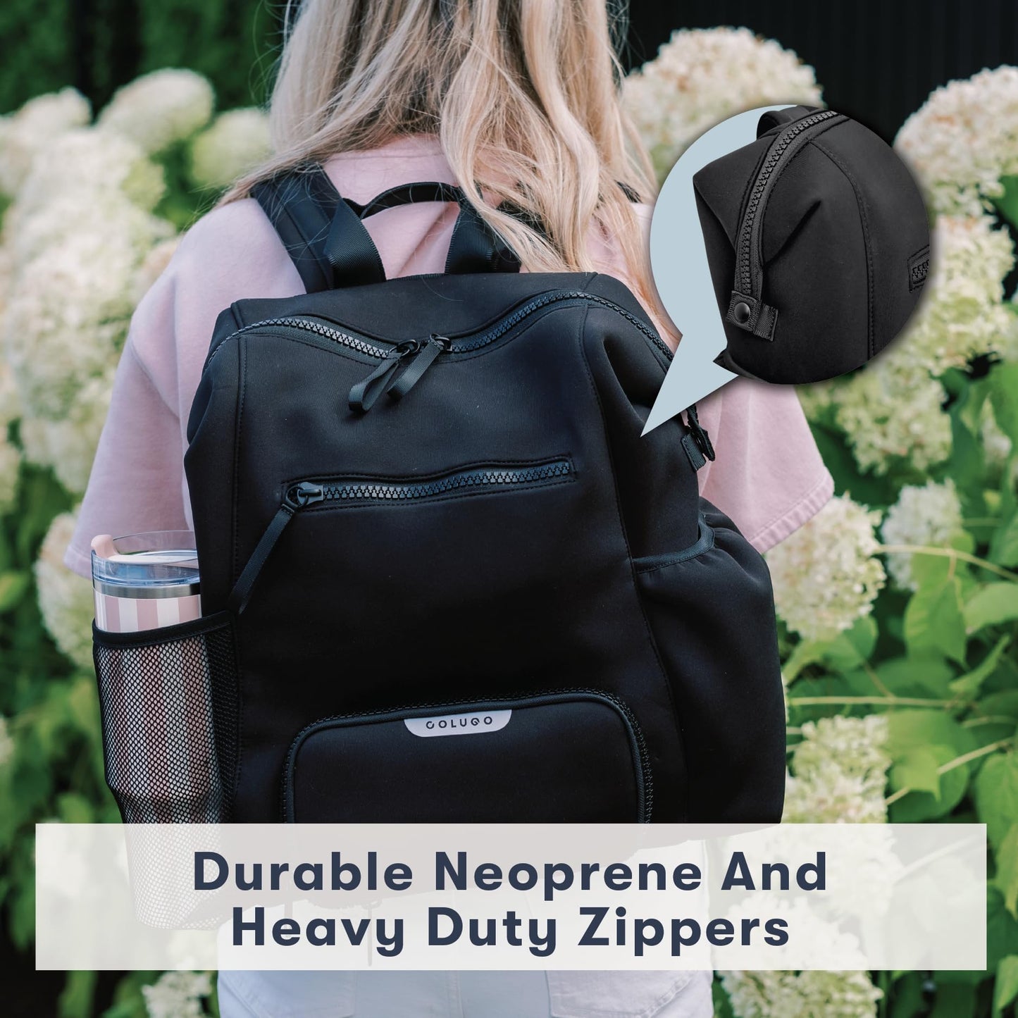 Colugo Neoprene Parent Diaper Backpack With Changing Pad & Pouches
