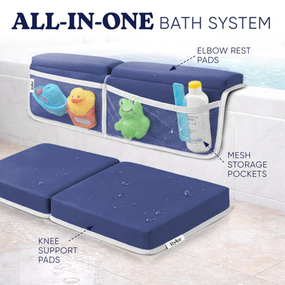 Rylor Baby Bath Kneeler & Elbow Rest Pad - Extra Thick Foam Cushion for Bathing Infants & Toddlers - Non-Slip, Comfortable Support