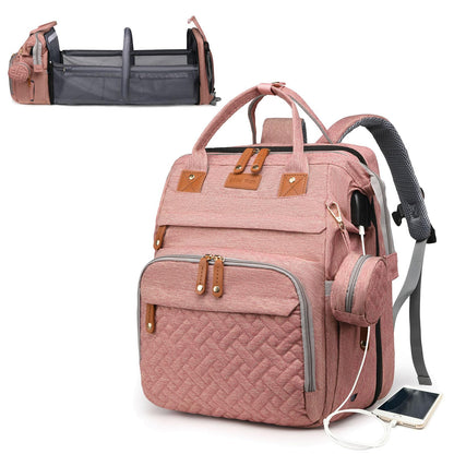 Astro alan Baby Diaper Bags with Changing Station, Waterproof Diaper Bag Backpack for Moms Dads