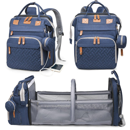 Astro alan Baby Diaper Bags with Changing Station, Waterproof Diaper Bag Backpack for Moms Dads