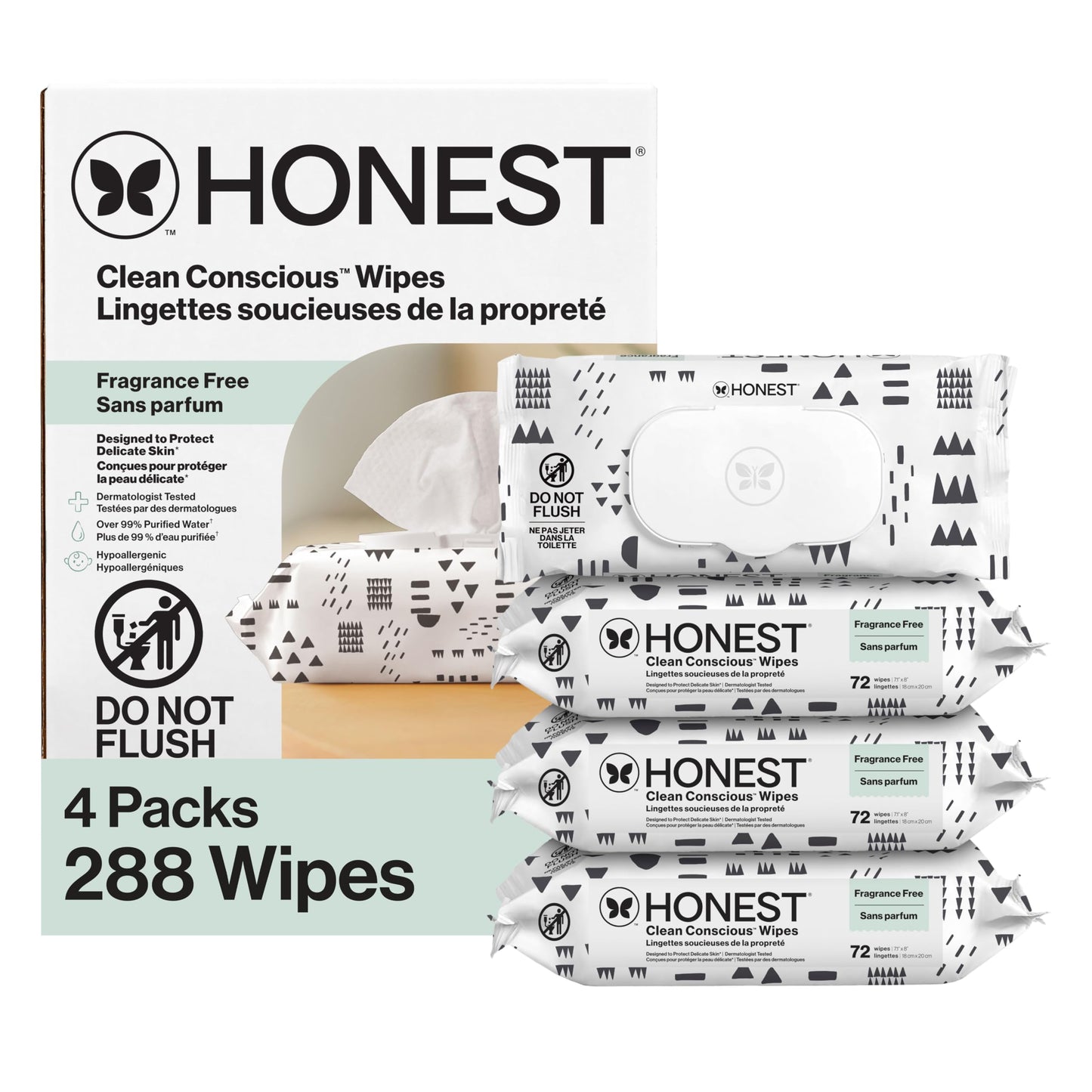 The Honest Company Unscented Wipes