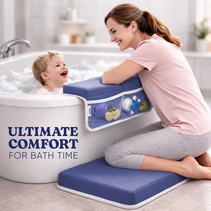 Rylor Baby Bath Kneeler & Elbow Rest Pad - Extra Thick Foam Cushion for Bathing Infants & Toddlers - Non-Slip, Comfortable Support