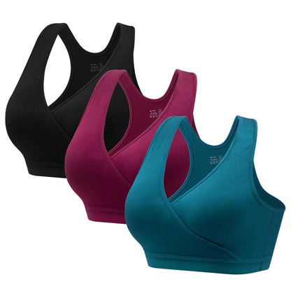 HBselect Maternity Nursing Sleep Bra for Breastfeeding Wireless Bralette