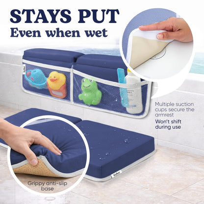 Rylor Baby Bath Kneeler & Elbow Rest Pad - Extra Thick Foam Cushion for Bathing Infants & Toddlers - Non-Slip, Comfortable Support