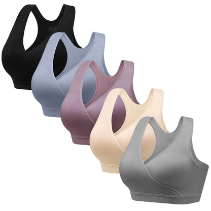 HBselect Maternity Nursing Sleep Bra for Breastfeeding Wireless Bralette