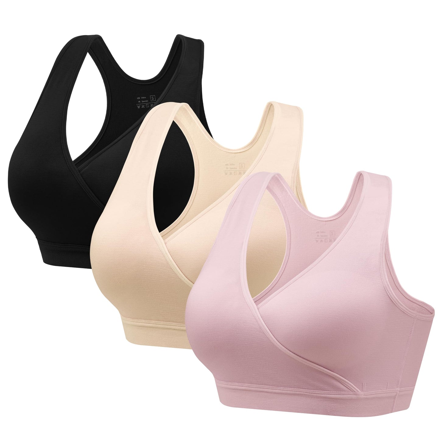 HBselect Maternity Nursing Sleep Bra for Breastfeeding Wireless Bralette