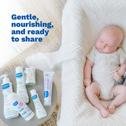 Mustela Newborn Arrival Gift Set - Baby Skincare & Bath Time Essentials - Natural & Plant Based - 5 Items Set