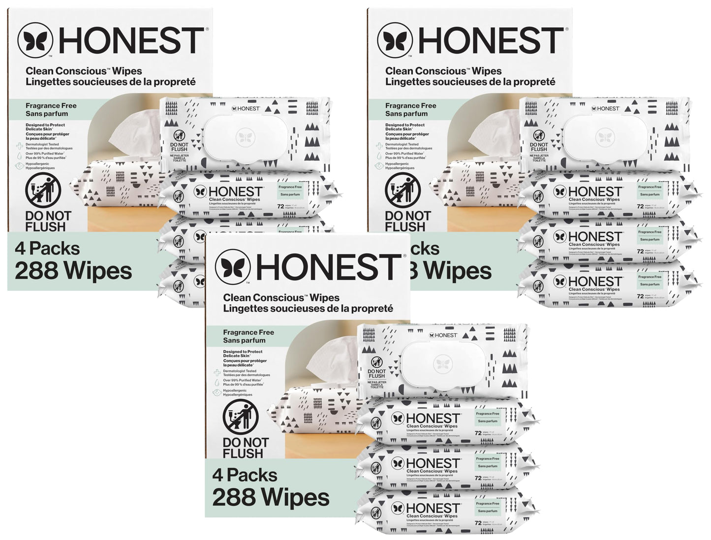 The Honest Company Unscented Wipes