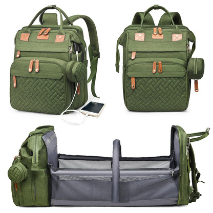 Astro alan Baby Diaper Bags with Changing Station, Waterproof Diaper Bag Backpack for Moms Dads