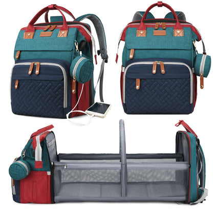 Astro alan Baby Diaper Bags with Changing Station, Waterproof Diaper Bag Backpack for Moms Dads