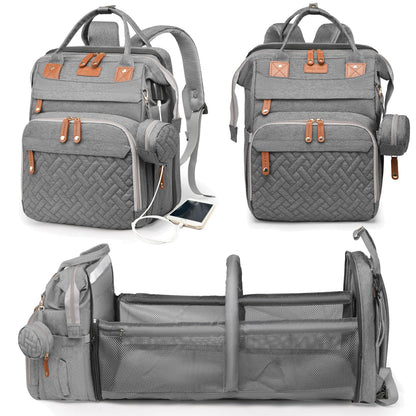Astro alan Baby Diaper Bags with Changing Station, Waterproof Diaper Bag Backpack for Moms Dads